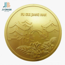 Бесплатный дизайн Китая оптом сувенир металл золото монета для путешествий